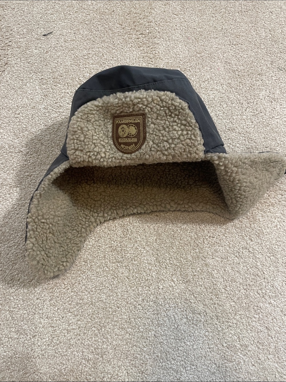 Napapijri Trapper Hat with Tan Sherpa
